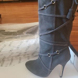 Colin Stuart Strappy Suede Boot